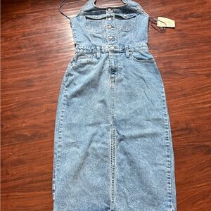 Universal Thread Strapless Denim Dress